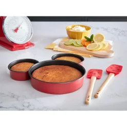 Prestige Disney 'Bake With Mickey' Non-Stick Mickey Head Cake Tins - 3 Piece