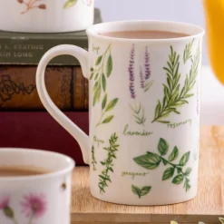 Price & Kensington Garden Herbs Fine China 300ml Mug - Lavender