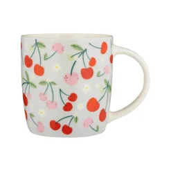 Price & Kensington 340ml Fine China Mug - Cherries