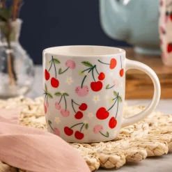 Price & Kensington 340ml Fine China Mug - Cherries