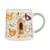 Price & Kensington 380ml Fine China Tankard Mug - Chicken Coop
