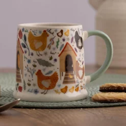 Price & Kensington 380ml Fine China Tankard Mug - Chicken Coop