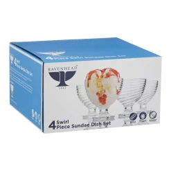 Ravenhead Essentials Swirl Sundae Dishes - Set of 4