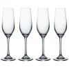 Ravenhead Kings Set of 4 20cl Crystal Flute Glasses