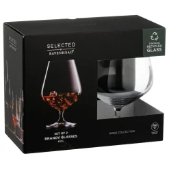 Ravenhead Kings Set of 2 63cl Crystal Brandy Glasses