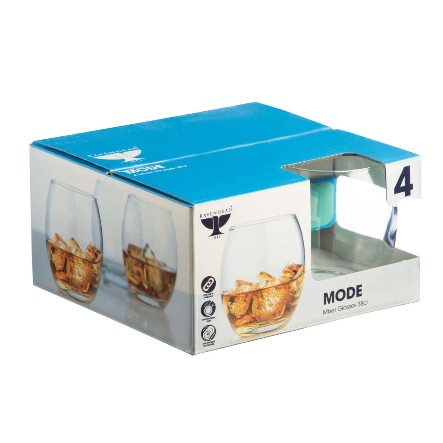 Ravenhead Mode 4 Piece Mixer Glass Set