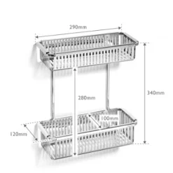 Robert Welch Burford Shower Double Basket