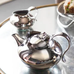 Robert Welch Drift 18|10 Mirror Polished Stainless Steel Tea Strainer with Bowl