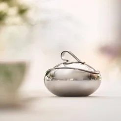 Robert Welch Drift 18|10 Mirror Polished Stainless Steel 150ml Sugar Pot with Lid