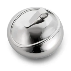 Robert Welch Drift 18|10 Mirror Polished Stainless Steel 300ml Sugar Pot with Lid