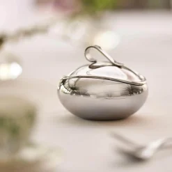 Robert Welch Drift 18|10 Mirror Polished Stainless Steel 300ml Sugar Pot with Lid