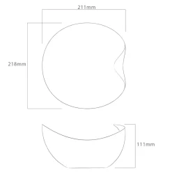 Robert Welch Drift 18|10 Mirror Polished Stainless Steel Medium Serve Bowl