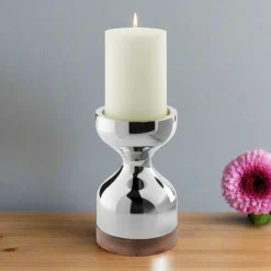 Robert Welch Limbrey Mirror Polished 18|10 Stainless Steel Candlestick - Large