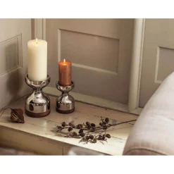 Robert Welch Limbrey Mirror Polished 18|10 Stainless Steel Candlestick - Large