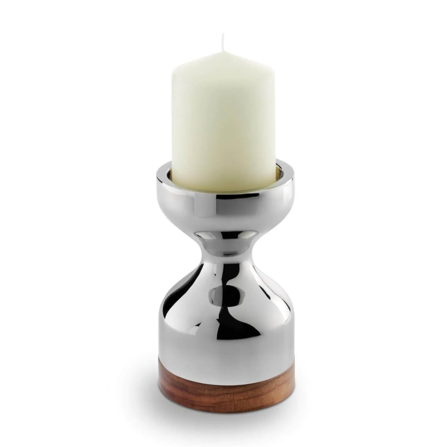 Robert Welch Limbrey Mirror Polished 18|10 Stainless Steel Candlestick - Medium