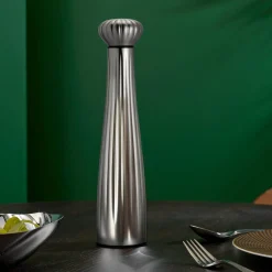 Robert Welch Palm Large Stainless Steel Pepper Mill - Satin