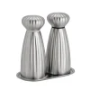 Robert Welch Palm Medium Stainless Steel Salt & Pepper Mill Set with Tray - Satin
