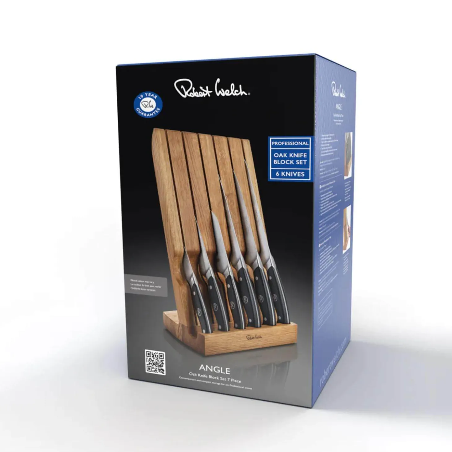 Robert Welch Professional V Angle 7 Piece Kitchen Knife Block Set