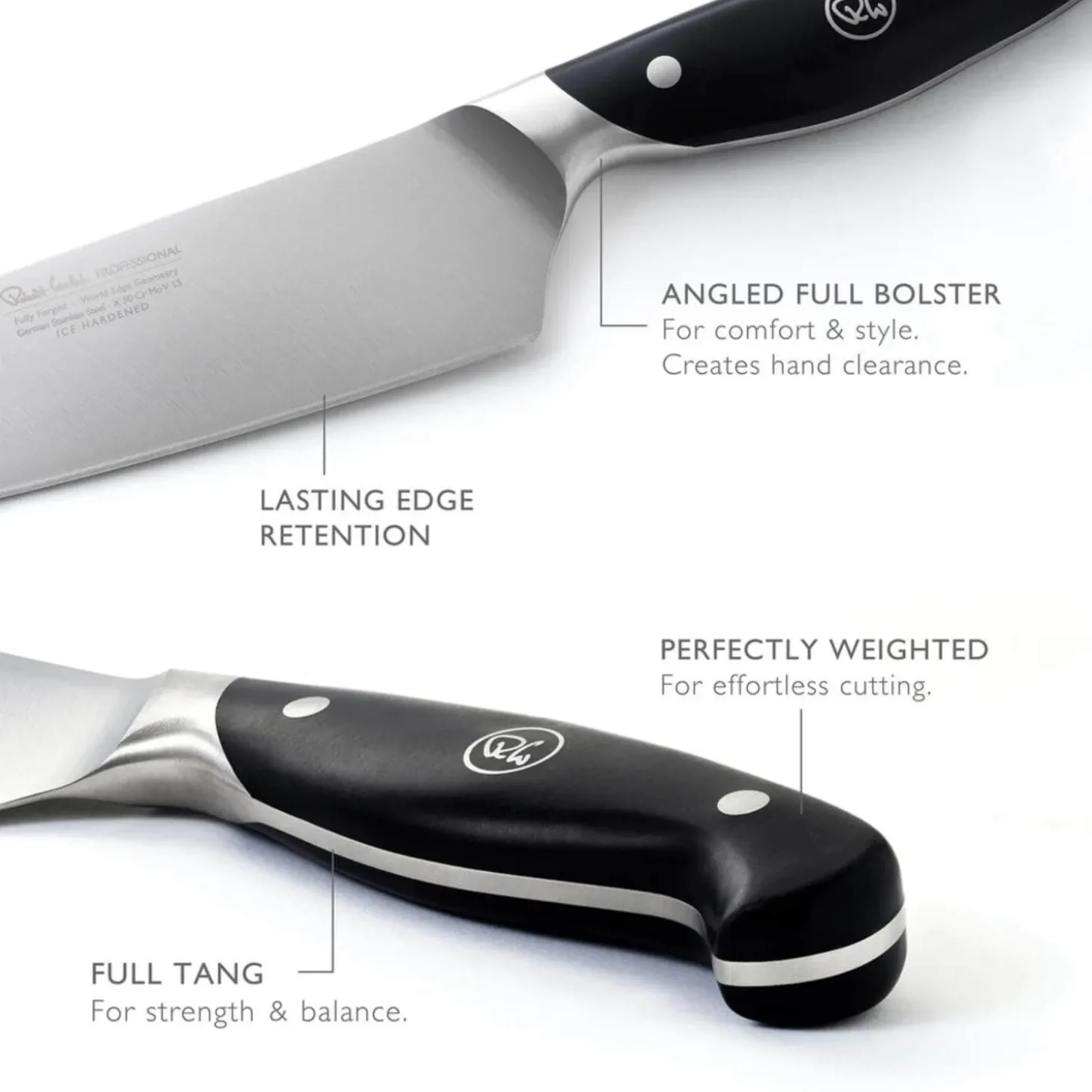 Robert Welch Professional V Angle 7 Piece Kitchen Knife Block Set