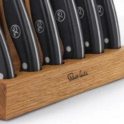 Robert Welch Professional V Angle 7-Piece Knife Block & Signature Handheld Sharpener Set