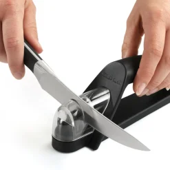 Robert Welch Professional V Angle 7-Piece Knife Block & Signature Handheld Sharpener Set