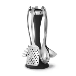 Robert Welch Signature 5 Piece Utensil Stand - Black