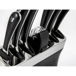 Robert Welch Signature 8 Piece Kitchen Knife Block Set With Sharpener