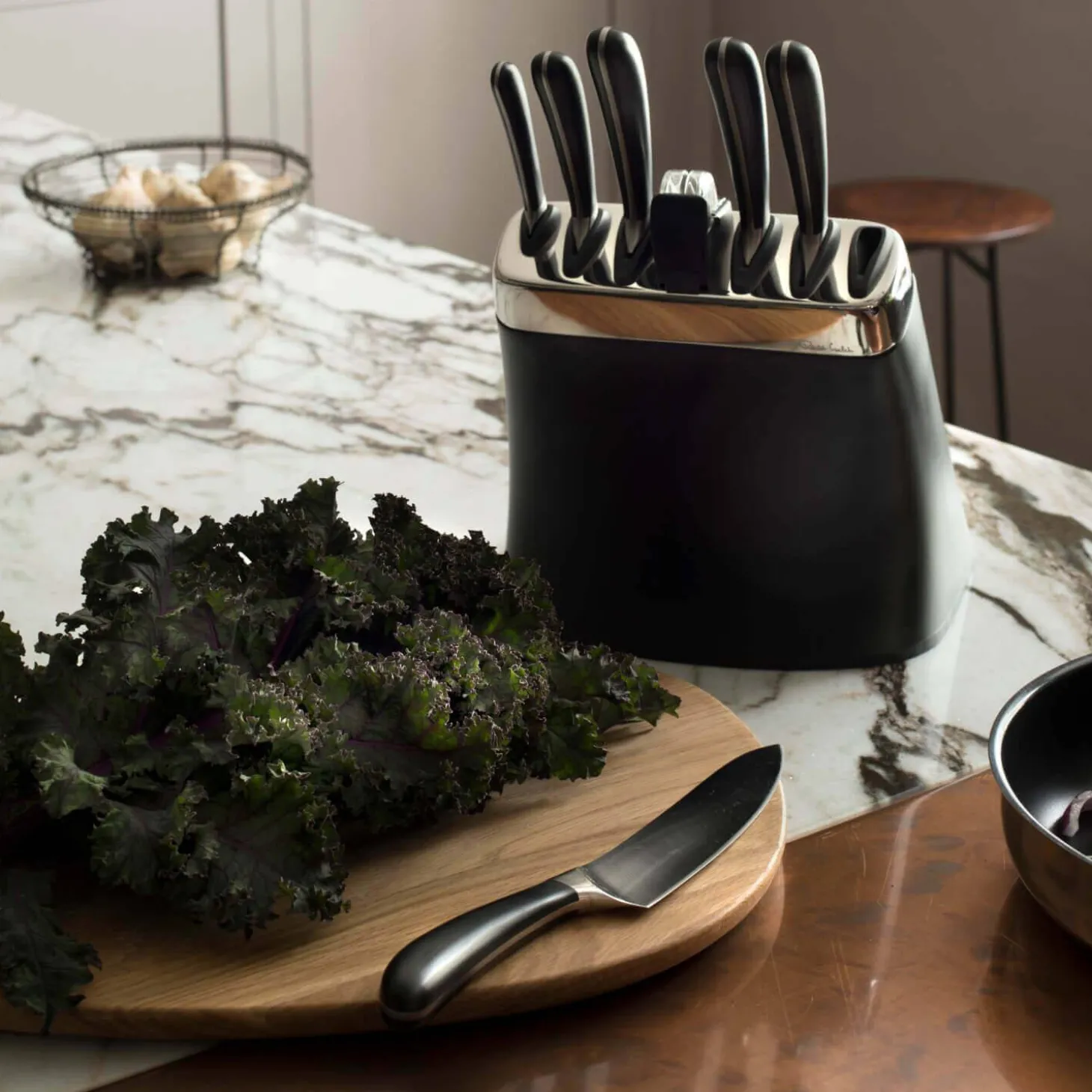 Robert Welch Signature 8 Piece Kitchen Knife Block Set With Sharpener