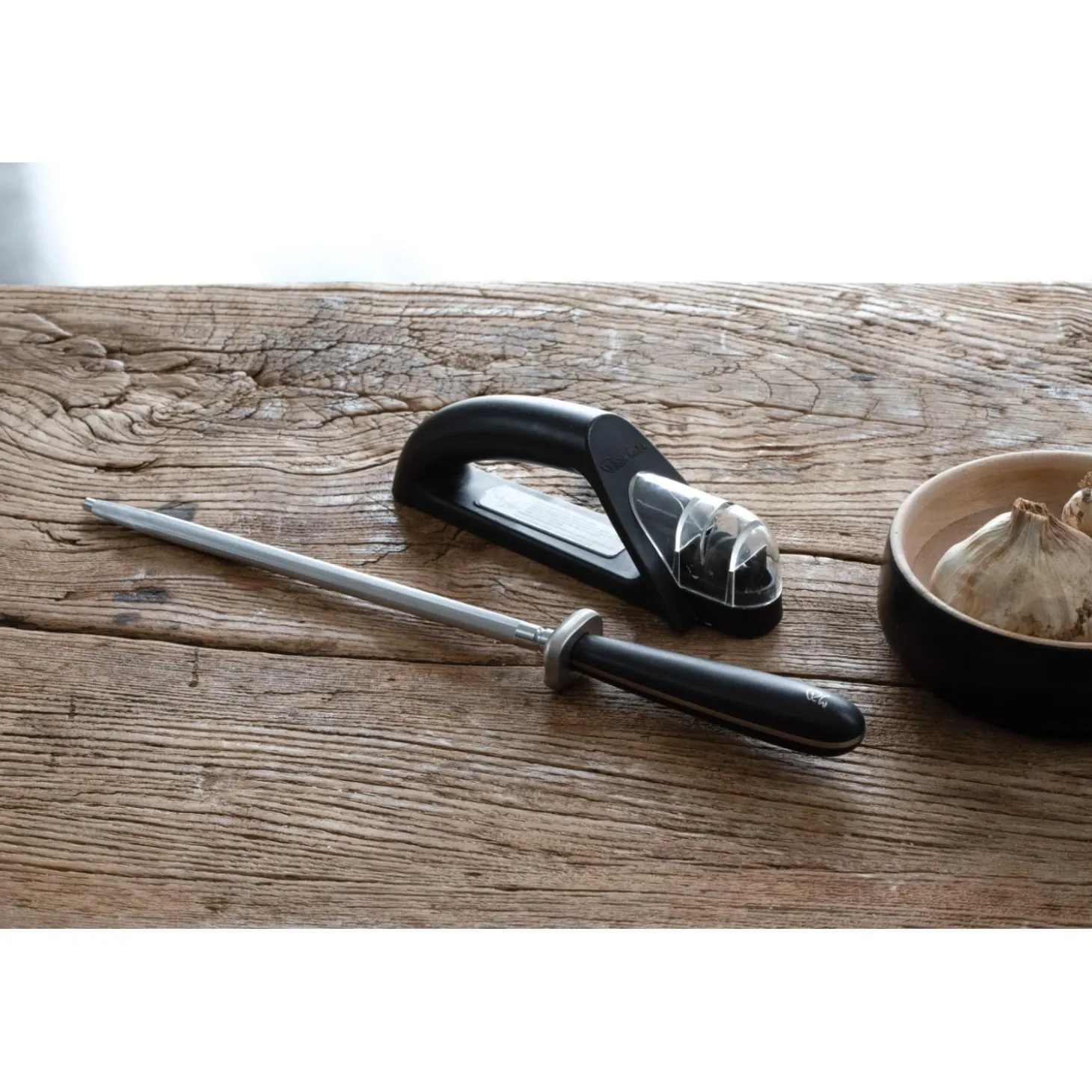 Robert Welch Signature Prism 7-Piece Knife Block & Handheld Sharpener Set