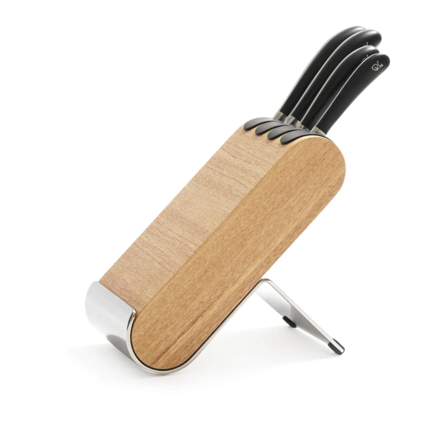 Robert Welch Signature Q 5-Piece Ash Kitchen Knife Block Set