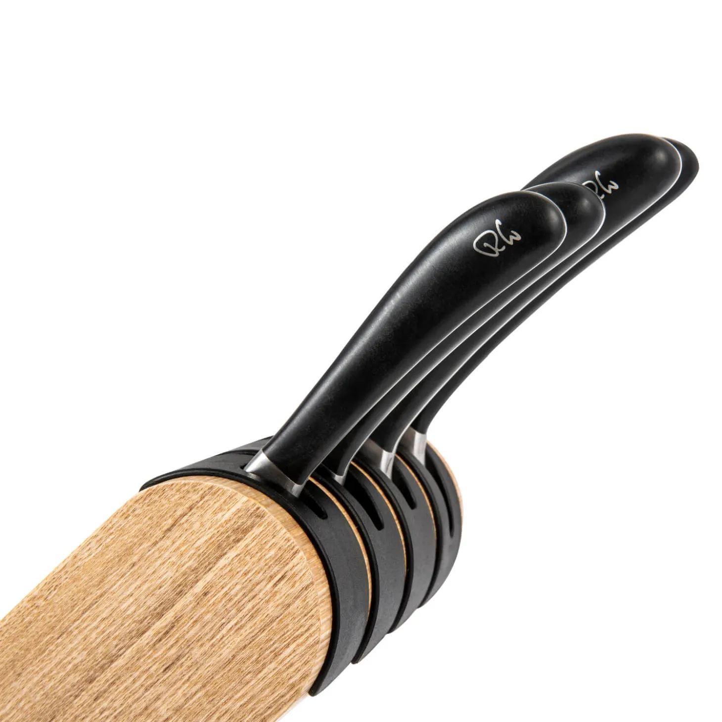 Robert Welch Signature Q 5-Piece Ash Kitchen Knife Block Set