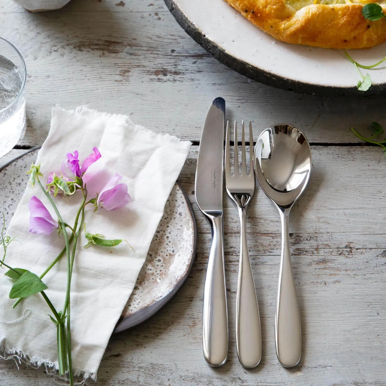 Robert Welch Stanton Bright Stainless Steel Cutlery Set - 24 Piece