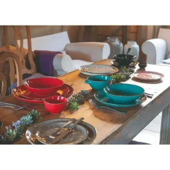 Rose & Tulipani Concerto Blu Avio Blue Salad Bowl - 26cm