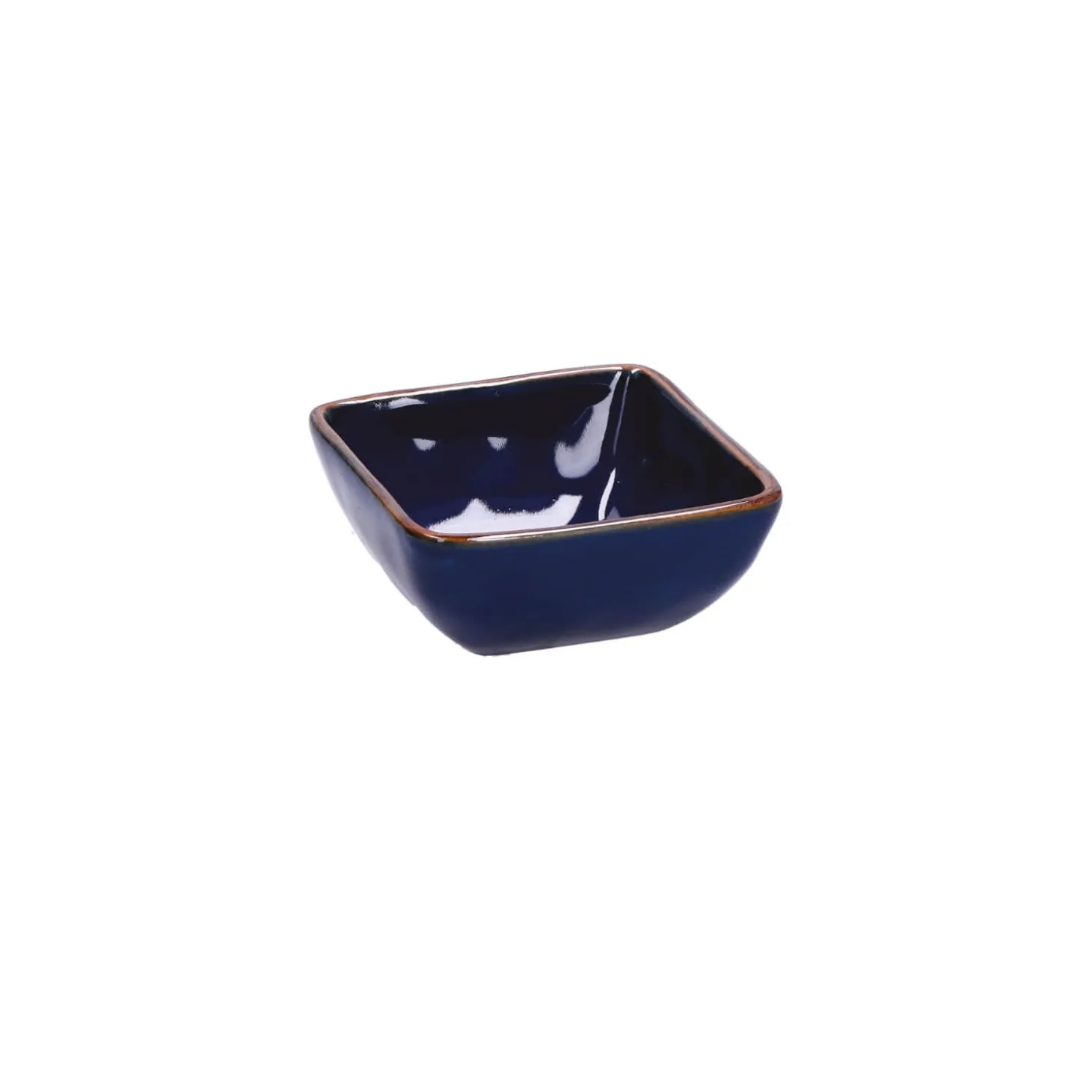 Rose & Tulipani Concerto Cobalto Indigo Blue Square Tiny Bowl - 8cm
