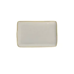 Rose & Tulipani Concerto Grigio Perla Pearl Grey Rectangular Tray - 20cm x 13cm