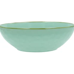 Rose & Tulipani Concerto Verde Acqua Tiffany Green Salad Bowl - 26cm