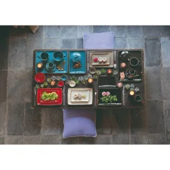 Rose & Tulipani Concerto Verde Acqua Tiffany Green Salad Bowl - 26cm