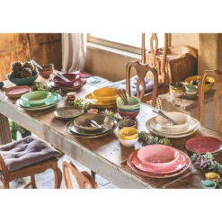 Rose & Tulipani Concerto Verde Acqua Tiffany Green Salad Bowl - 26cm