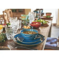 Rose & Tulipani Concerto Verde Acqua Tiffany Green Salad Bowl - 26cm