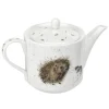 Royal Worcester Wrendale 2 Cup Teapot - Hedgehog & Mice