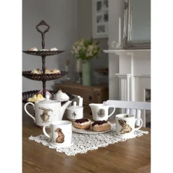 Royal Worcester Wrendale 2 Cup Teapot - Hedgehog & Mice