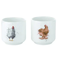 Royal Worcester Wrendale Egg Cups - Set of 2