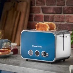 Russell Hobbs Distinctions 2 Slice Toaster - Ocean Blue