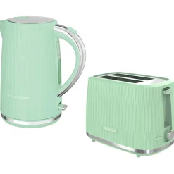 Russell Hobbs Eden 1.7 Litre Kettle & 2-Slice Toaster Set - Pistachio Green