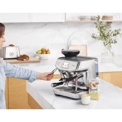 Sage Appliances SES881BSS Barista Touch Impress Bean-to-Cup Espresso Coffee Machine - Brushed Steel