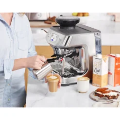 Sage Appliances SES881BSS Barista Touch Impress Bean-to-Cup Espresso Coffee Machine - Brushed Steel