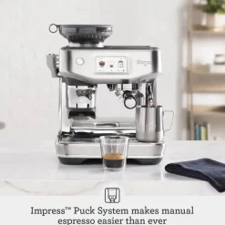 Sage Appliances SES881BSS Barista Touch Impress Bean-to-Cup Espresso Coffee Machine - Brushed Steel