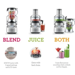 Sage Appliances SJB815BSS 3X Bluicer Pro Juicer & Blender - Stainless Steel