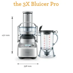 Sage Appliances SJB815BSS 3X Bluicer Pro Juicer & Blender - Stainless Steel