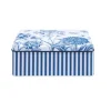 Sanderson Deep Rectangular Tin - Etchings & Roses